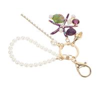 DEARMAMY 1stk Seestern Schlüsselanhänger Handtasche Hängen Quasten-schlüsselanhänger Schlüsselanhänger Schlüsselanhänger Mit Seestern- Cartoon-taschenanhänger Zinklegierung Rosa