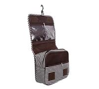 DEARMAMY 1stück Faltbare wasserdichte Kosmetiktasche Mit Kaffeestreifen Praktischer Make-up Organizer Für Und Unterwegs Schmutzabweisend Und Platzsparend