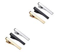 DEARMAMY 2 Sätze Krawattennadel Herrenanzüge Schwarze Krawatte Männeranzug Men Accessories Mens Jewellery Krawattenklammer Für Business-anzüge Silberner Krawattenklammer Kupfer 3 Stück * 2