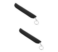 DEARMAMY 2 Stück Stifttasche Stifttragetasche Stiftetui Für Erwachsene Stifthülle Brunnen Fall Beutel Tasche Für -pens -organizer-tasche Black Pu