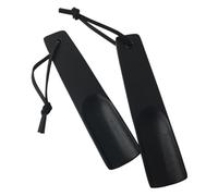 DEARMAMY 2 Stück Tragbarer Schuhlöffel Schuhpflegeprodukte Männer Kleiner Schuhanzieher Langer Schuhanzieher Horn Schuhanzieher Gehandhabt Schuhhelfer Tragen Schuhspanner Greifer Black Holz