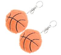 DEARMAMY 2St Basketball-Anhänger Basketball schlüsselanhänger fußball schlüsselanhänger Zubehör zur Schmuckherstellung Spiel liefert gefüllter Basketball-Schlüsselanhänger Plüsch