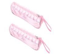 DEARMAMY 2stücke Ballett Schuhtasche Mit Reißverschluss Atmungsaktive Netzbeutel Für Tanzschuhe Leicht Und Tragbar Für Mädchen Und Tänzerinnen Zum Training Und Reisen