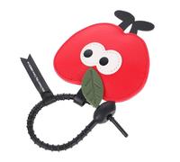 DEARMAMY Apfel Schlüsselanhänger Reisegepäckanhänger Kofferkennung Kofferanhänger Aus Silikon Obst-Tags Taschenanhänger Aus Silikon Reise-id-Tags Reisetaschenanhänger Rot Pu-Leder