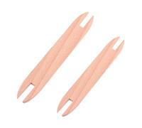 DEARMAMY Holz Weben Shuttle 2 Stück Leichtes Strickwerkzeug aus Langlebigem Holz für Selbstgemacht Pullover Schal Wandteppich Geeignet für Anfänger und Fortgeschrittene