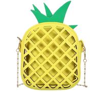 DEARMAMY Lustige Fruchtform Umhängetasche Single Shoulder Bag Mit Kettenriemen Einzigartige Handtasche Im Ananas Design Für Damen Perfekt Für Freizeit Schule Und Einkäufe