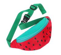 DEARMAMY Niedliche Wassermelonen Umhängetasche aus Nylon und Polyester Leichte Crossbody Tasche für Kinder für Sommerliche Ausflüge und Sportliche Aktivitäten