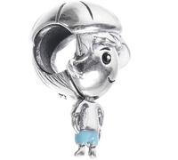 DEARMAMY Sterlingsilber Anhänger Jungen Design mit Bunter Emaille und Zirkonia Kreativer Charme für Armband und Halskette Modisches Geschenk für Jungen und Mädchen