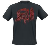 Death Skateboards Herren-T-Shirt Life Will Never Last – schwarz, kurzärmlig, 100% Baumwolle, L