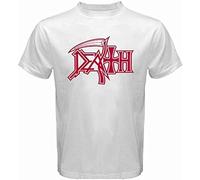 Death Metal Rock Band Men's T-Shirt White 3XL