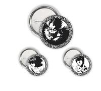 DEATH NOTE - Badge Pack - Light, L & Ryuk
