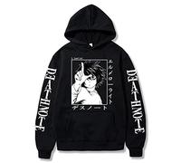 Death Note Hoodie Anime L Lawliet Pullover Cosplay Sweatshirt Outwear Kapuzenkostüm Jacke für Männer und Frauen