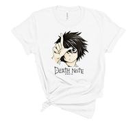 Death Note T-Shirt Anime L Lawliet Cosplay Kostüm Grafik Bedruckt Rundhals Kurzarm T-Shirts Sport Tops für Unisex