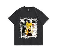 Death Note T-Shirt Light Yagami/Misa Amane/L Anime Tee Top Unisex Kurzarm Cosplay T-Shirt Schwarz Sommer Kleidung, Typ 8, XXS