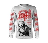 Death 'Scream Bloody Gore' Langarmshirt, Weiß, Weiß, Mittel