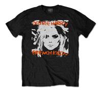 Rock Off Trade T-Shirt Debbie Harry French Kissin' Band-Logo offiziell Unisex Schwarz Größe M