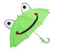 decalsweet Regenschirm Kinder Stockschirm, 3D Frosch Leicht Kinderschirm