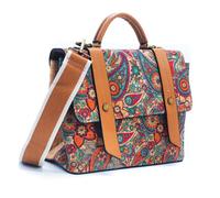 DeCarbonize Kork Handtasche Damen Mini Kurier Vintage-Design, Crossbody, Henkeltasche Vegan Leder Nachhaltig