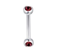 Decentraland 1Stück Kugel förmiger Lila Zirkon 1.2mm (16G) Helix Bauchnabelpiercing Lippenpiercings Bananabells Pircingssets Ohr Studs Retainers Körper Piercing Schmuck Titan Stahl Edelstahl 8mm