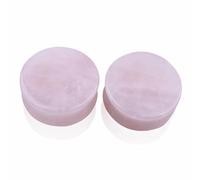 Decentraland 2 Pcs Rosa Organische Stein Ohrmesser Ohrringe Plugs Schmuck 10mm(00g)