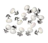 DECHOUS 20 Stück Damen Hemd Sicherheitsknöpfe Broschen Button Pins Metall Bunt Nähen Für Blusen Und Kleider