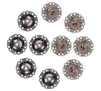 DECHOUS 25 Stück Metall Druckknöpfe 15mm Vintage Knöpfe für Kleidung Kleine Zinklegierung Knöpfe zum Nähen und Selbstgemacht Vielseitige Ersatzknöpfe für Mäntel Pullover und