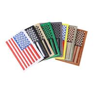 DECHOUS 8 Stück Gestickte Amerikanische Flagge Aufnäher zum Aufbügeln und Aufnähen Selbstgemacht Stoffapplikationen für Kleidung Taschen und Hüte Farbige Textilflicken für Zufällige Farbe