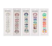 DECHOUS Haarschmuck Strasssteine Zum Aufkleben 5 Bögen Gesichtsschmuck Mit Selbstklebenden Kristallen Körper Schmuck Für Festival Party Und Cosplay