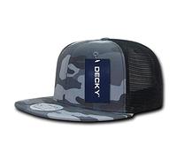 Decky 1055-uub Baumwolle Flat Bill Trucker, Urb/BLK, Urban/Urban/Schwarz