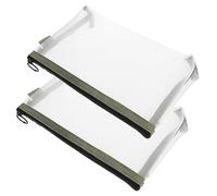 DECOMELODY 2 Stück Transparente Mesh Kosmetiktasche Kleine Praktische Schminktasche aus Atmungsaktivem Netzstoff Vielseitige Aufbewahrungstasche für Make Up Schlüssel und Reiseaccessoires