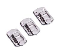 DECOMELODY 3 Stück Taschenverschluss aus Edelstahl Rostfreie Kasten und Gepäckschnallen mit Hakenschloss für Reisetaschen Holzmöbel und Werkzeugkästen