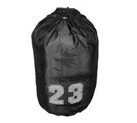 DECOMELODY Sportrucksack mit Kordelzug Schwarz Leicht Schnelltrocknend Vielseitig für Basketball Fußball Schwimmen und Fitness Unisex Sportbeutel