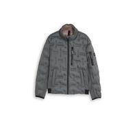 Tom Tailor - Hybrid Steppjacke mit verstaubarer Kapuze darkest olive - Gr. - L