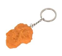DecorDwell Gebratenes Huhn Schlüsselanhänger, Lustiger Schlüsselanhänger, Simulation Huhn Nugget, Simulation Lebensmittel Schlüsselanhänger, für Taschen, Schlüssel, Deko (Chicken Nugget)