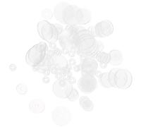 DECORNIJIA 100 Stück Silikon Ohrringscheiben zur Stabilisierung von Ohrringverschlüssen Transparente Ohrring Pads aus Lebensmittelechtem Silikon Sicherer Halt für Ohrstecker