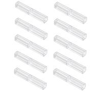 DECORNIJIA 10Stücke Stiftetui Kunststoff Federmäppchen für Schule Bürobedarf Geburtstagsgeschenke Multifunktionale Aufbewahrungslösung für Stifte