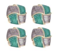 DECORNIJIA 4 Stück Vintage Metallknopf 21mm Retro Strickknöpfe aus Legierung Dekorative Zierknöpfe zum Annähen für Kleidung Hüte Bastelarbeiten