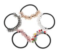 DECORNIJIA 5 Stück Teiliges Elastische Kristall haargummis für Damen Glitzernde Ponytail halter Modische Haarbänder Bequeme Schonende Haarschmuck accessoires für Vielseitige Frisuren und