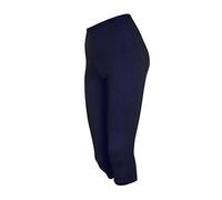 DeDavide 2 Stück Kinder 3/4-Capri-Leggings, Dunkelblau, 122