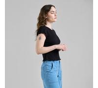 DEDICATED - Women's Rib Top Ven - T-Shirt, Gr. S, schwarz (Black)