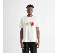 DEDICATED Herren T-Shirt mit Fahrrad Motiv Stockholm Paper Cut Bike Weiß XL
