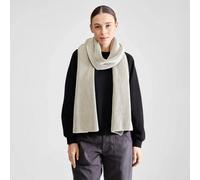 DEDICATED Scarf Norrfors Brioche - Strickschal Grün Weiß One Size