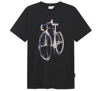 DEDICATED - T-Shirt Stockholm Blue Strokes Bike - T-Shirt, Gr. XXL, schwarz (Black)