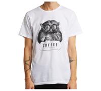 DEDICATED - T-Shirt Stockholm Caffeine Kick - T-Shirt, Gr. XL, weiß (White)