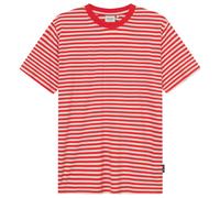 DEDICATED - T-Shirt Stockholm Stripes - T-Shirt, Gr. XL, rot/rosa (GrenadineRed)