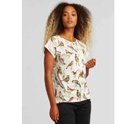 DEDICATED - Women's T-Shirt Visby Autumn Birds - T-Shirt, Gr. L, weiß (OffWhite)