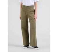 DEDICATED Vara Herringbone - Hose aus Biobaumwolle Leaf Green (Grün) S