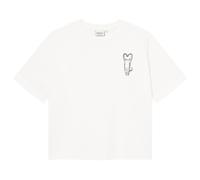 DEDICATED - Women's T-Shirt Vadstena - T-Shirt, Gr. L, weiß (HeartCat)
