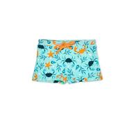 Dedoles Badehose Herren Jungen 100% recyceltes Polyester Badeshorts für Männer lustige Designs Kokosnuss Zitronen Surf Schwimmer Swim Trunks, Farbe: Türkis, Motiv: Meereskrabbe, Gr. 3-4 Jahre