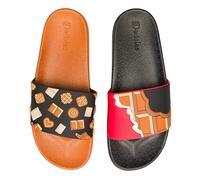 Dedoles Badeschuhe & Hausschuhe Damen Herren & Kinder Badesandalen lustige Designs Bücher Kaffee Party Pizza Fuchs Bär Lama Wolken Geschenk, Farbe: Schokoladenliebe, Gr.: 37 EU